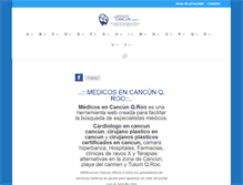 Tablet Screenshot of medicosencancun.com